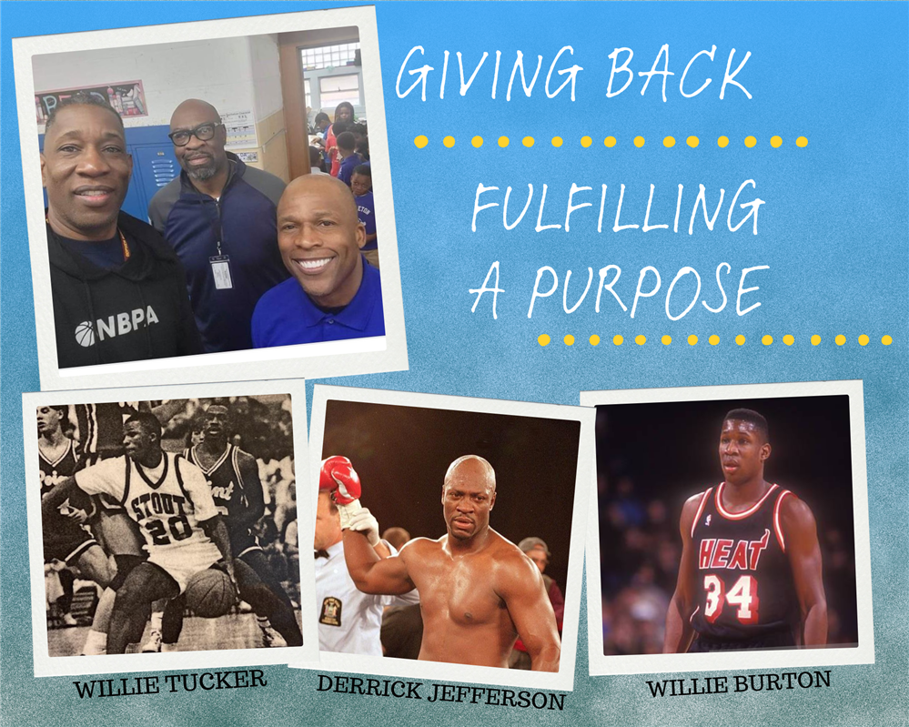  Collage of Dean Tucker, Derrick Jefferson, and Willie Burton